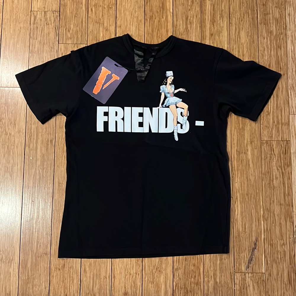 Vlone Pin Up Friends T-Shirt - Black